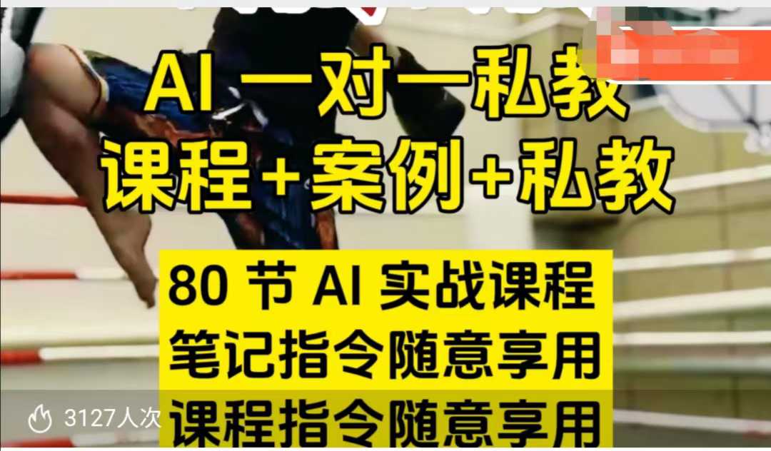 AI指令实战课，课程+案例，80节AI实战课程，笔记指令随意享用，课程指令随意享用（更新7月）|学课链网创