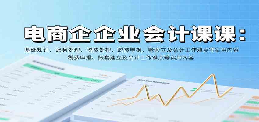 电商企业会计课:基础知识、账务处理、税费申报、账套建立及会计工作难点等实用内容|学课链网创