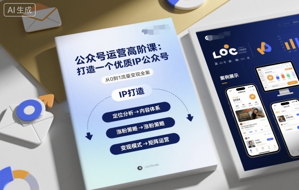 公众号运营高阶课,打造一个优质IP公众号|学课链网创
