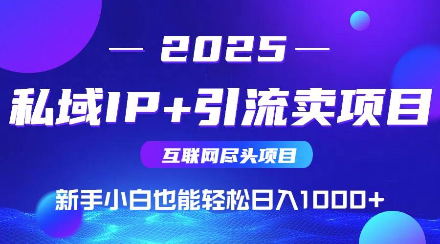 （15531期）2025网创尽头项目，私域IP+引流，新手小白也能在家日入1000+|学课链网创
