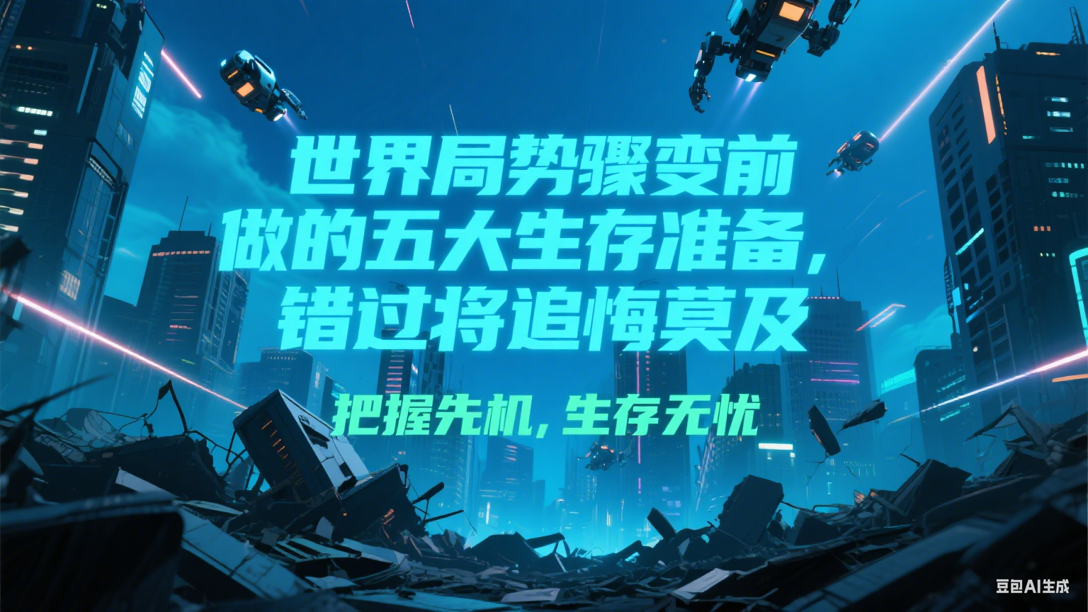 付费文章《世界局势骤变前必做的五大生存准备，错过将追悔莫及》|学课链网创