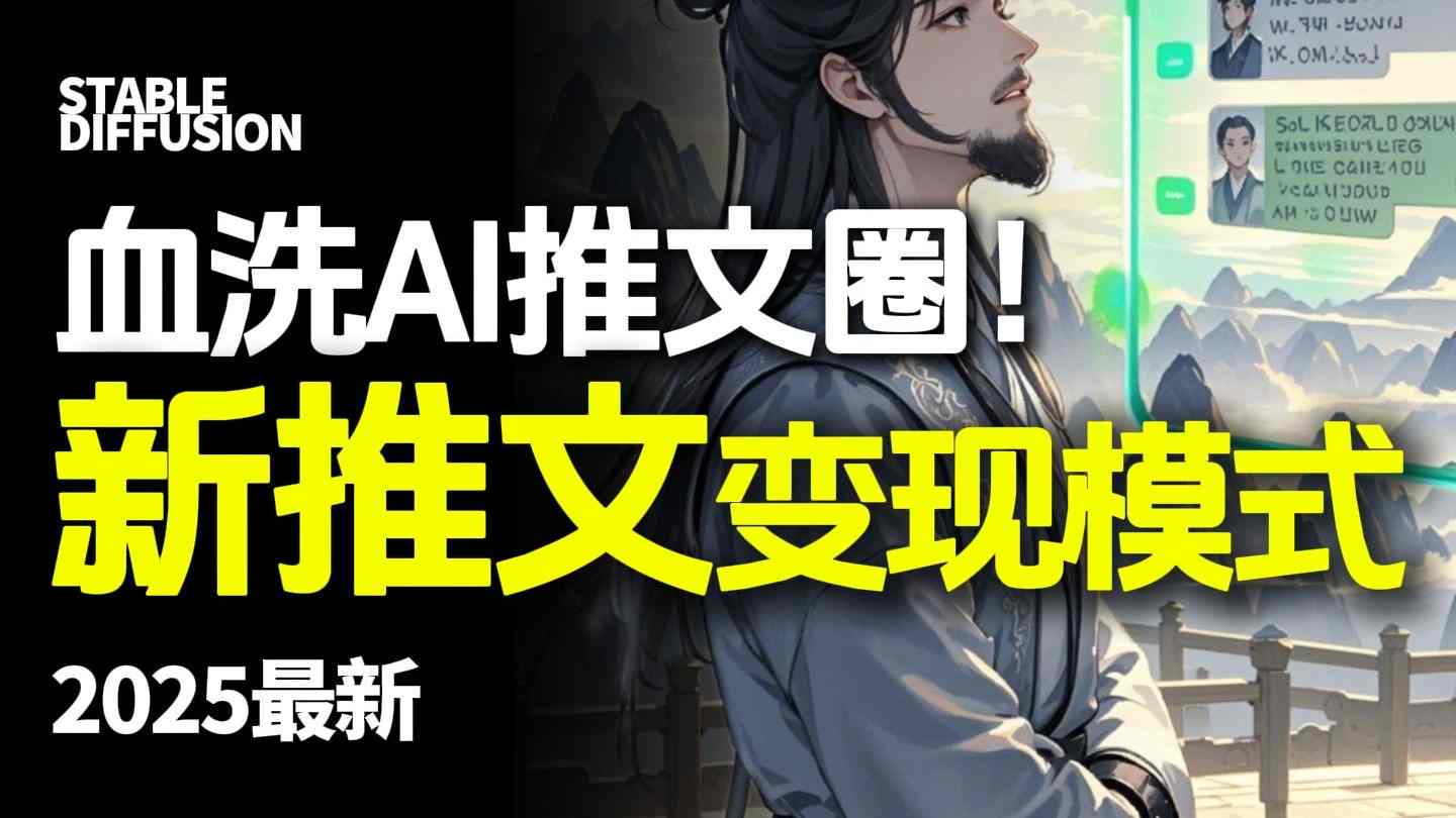 最新AI动态电影漫画小说推文，全流程实操教学，小白也能月入1W+|学课链网创