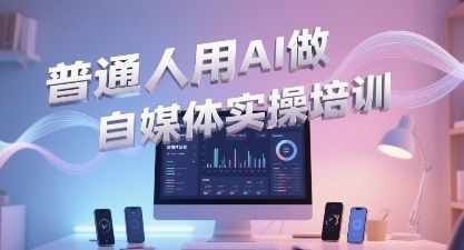 普通一个人用AI做自媒体，助你轻松开启AI自媒体创作之路|学课链网创
