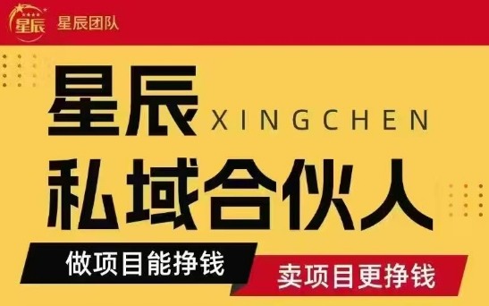 全网首发星辰私域项目合集，最新实操玩法，短期快速实现变现|学课链网创