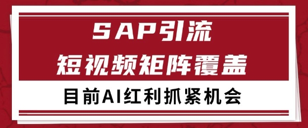 小红书某音sap赛道引流获客 自热矩阵日引200+【揭秘】|学课链网创