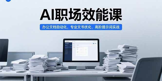 （15371期）AI职场效能课，办公文档自动化，专业文书优化，高阶提示词实战|学课链网创