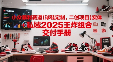 小众暴利赛道(球鞋定制，二创项目)实体+私域2025王炸组合 交付手册|学课链网创