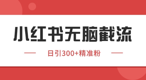 小红书截流同行客源，独家野路子获客玩法 日引200+暴力获客【揭秘】|学课链网创