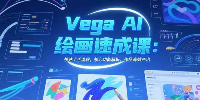 （15470期）Vega AI绘画速成课：快速上手流程，核心功能解析，作品高效产出|学课链网创