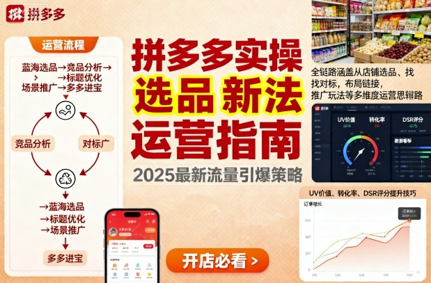 王校长9月12拼多多实操新玩法,全链路涵盖从店铺选品、找对标,布局链接,推广玩法等多维度运营思路|学课链网创