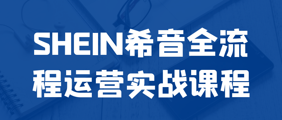 SHEIN希音全流程运营实战课程|学课链网创