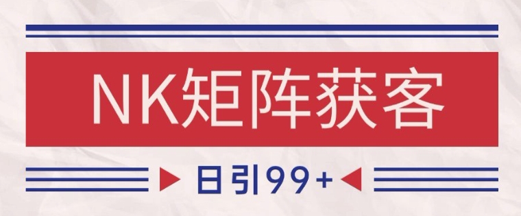 小红书某音NK赛道引流获客 自热矩阵日引200+【揭秘】|学课链网创