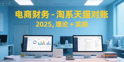 电商财务-淘系天猫对账2025，理论+实操|学课链网创