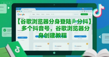 谷歌浏览器分身登陆多个抖音号，谷歌浏览器分身创建教程|学课链网创