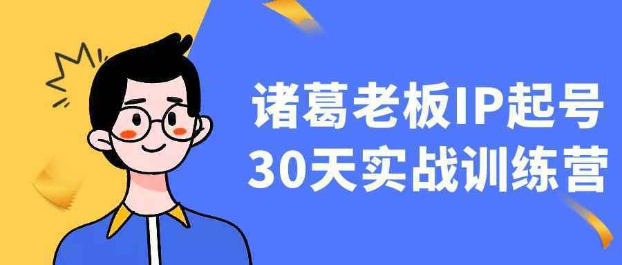 诸葛老板IP起号30天实战训练营|学课链网创
