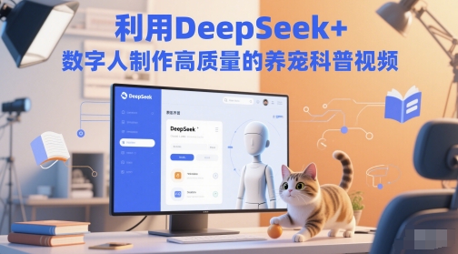 利用DeepSeek+数字人制作高质量的养宠科普视频|学课链网创