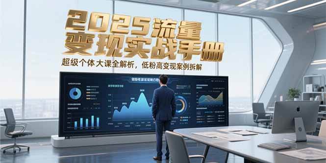 （15188期）2025流量变现实战手册，超级个体大课全解析，低粉高变现案例拆解|学课链网创