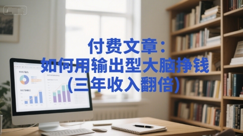 付费文章：如何用输出型大脑挣钱(三年收入翻倍)|学课链网创