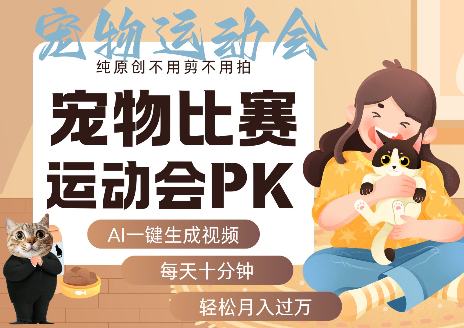 AI萌宠运动员跳水 射击 篮球 足球比赛 每天十分钟 附详细提示词文案库 代替做…|学课链网创