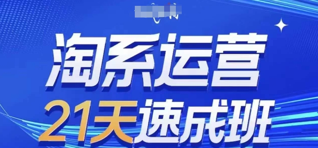 淘系运营21天速成班(更新25年7月)，0基础轻松搞定淘系运营，不做假把式|学课链网创