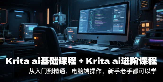 krita ai基础课程+Krita ai进阶课程，从入门到精通，电脑端操作，新手老手都可以学|学课链网创