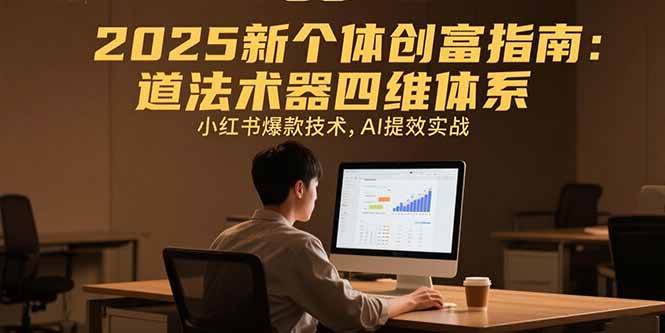 （15477期）2025新个体创富指南：道法术器四维体系，小红书爆款技术，AI提效实战|学课链网创