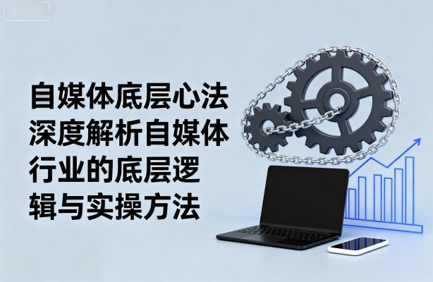 自媒体底层心法，深度解析自媒体行业的底层逻辑与实操方法|学课链网创