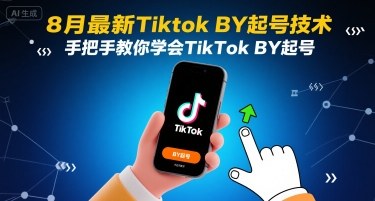 8月最新Tiktok搬运起号技术，手把手教你学会TikTok搬运起号|学课链网创