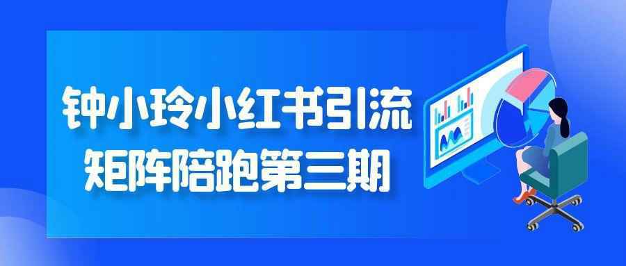 钟小玲小红书引流矩阵陪跑第三期|学课链网创