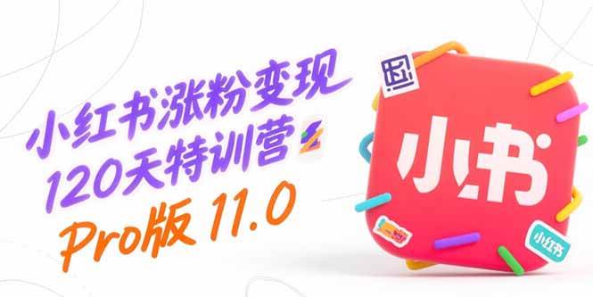 （15432期）小红书涨粉变现120天特训营Pro版11.0：从0到1掌握平台运营,内容制作和变现|学课链网创