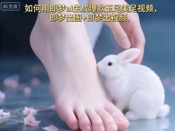 如何用即梦ai生成爆款玉足美足视频,即梦出图+即梦出视频,快速涨粉|学课链网创