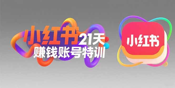 小红书21天赚钱账号特训：黄金定位技巧，高转粉文案创作，科学引流策略|学课链网创