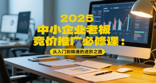 2025中小企业老板竞价推广必修课：从入门到精通的进阶之路|学课链网创