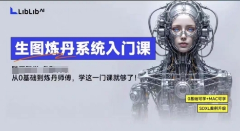 LibLibAI哩布哩布生图炼丹系统入门课，从生图到炼丹，只学这一门就够了|学课链网创
